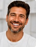 Patient smiling after dental treatment